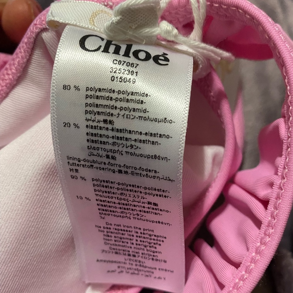 Chloé Kids Ruffle One Piece Swimsuit - Picture 4 of 9